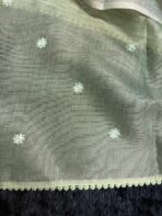 Noorjah (saree) in Sage green - Image 4