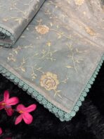 Noorjah (saree) in Ice blue - Image 2