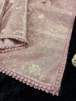 Noorjah (saree) in Baby pink - Image 2