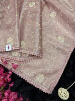 Noorjah (saree) in Baby pink - Image 4
