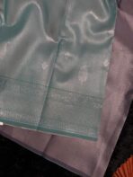 Noorangi (saree)- Turquoise - Image 4