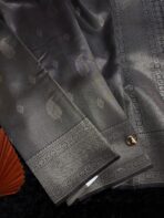 Noorangi (saree)- Elephant grey