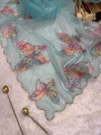 Butterfly whisper in shades of blue