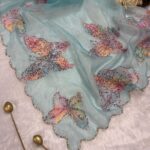 Butterfly whisper in shades of blue