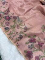 Muga silk cotton (saree) - Pastel pink