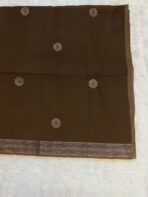 Muga silk cotton (saree) - Ivory - Image 6