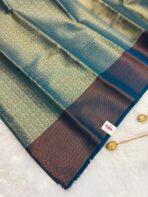 Aarabhi (saree) - Peacock green - Image 3