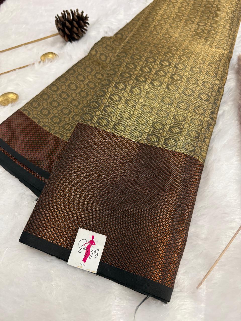 IMG-20250415-WA0050 Aarabhi (saree) - Coffee brown - Image 1