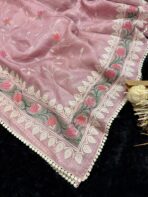 Hamsadhwani (saree) - Baby pink - Image 2