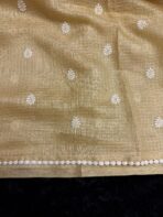 Hamsadhwani (saree) - Pastel tan - Image 4