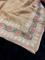 Hamsadhwani (saree) - Pastel tan