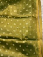 Olive bloom - Kancheevaram tissue silk - Image 4
