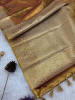 Golden bloom - Kancheevaram tissue silk - Image 3