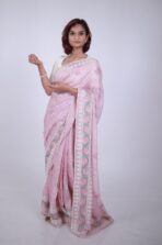 Hamsadhwani (saree) - Baby pink