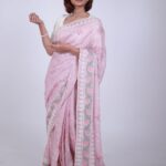 Hamsadhwani (saree) - Baby pink