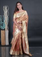 Golden bloom - Kancheevaram tissue silk