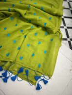 The Queen of Hearts in Sheen green