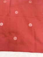Muga silk cotton (saree) - Peach - Image 4