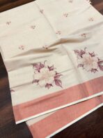 Hand-embroidered kasav tissue silk - SY002