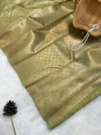 Kanmani (Saree) - Spring green - Image 3