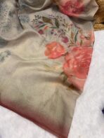 Whispers of spring (saree) - Blush - Image 2