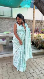 Ivory silk (saree) - SY007 - Image 2