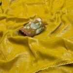 The Flamingo Party (saree) - Mustard