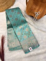 Kanmani (Saree) - Cyan blue