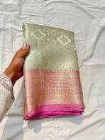 Sukhi (saree) - Gold & Pink - Image 2