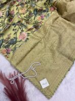 Gulmohar Gatha (saree) - Tale of blossoms - Lime - Image 3