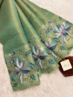 Nakshatra (saree) - Parrot green - Image 2