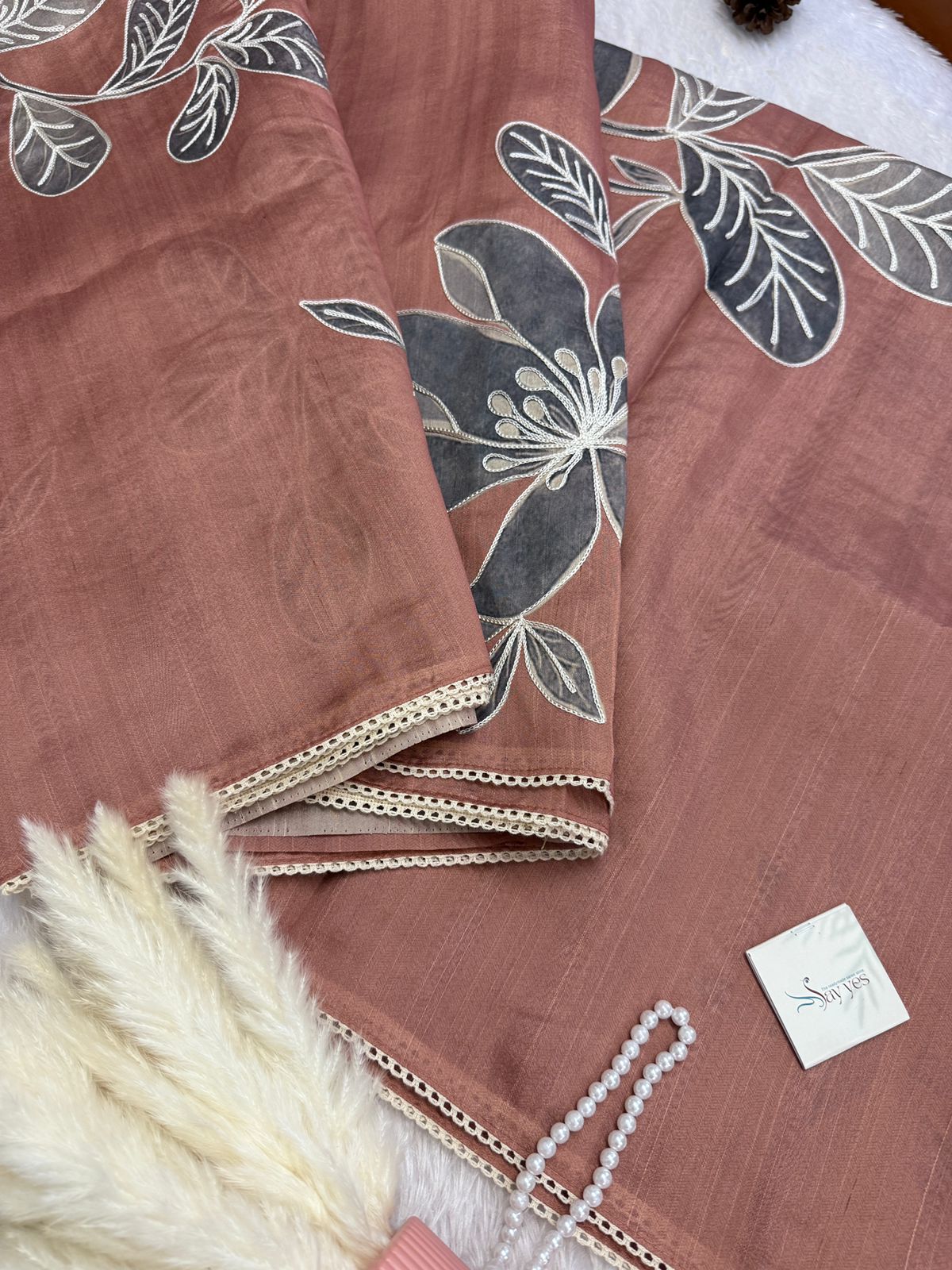 2194bc45-8caa-46f2-b7c5-a412b5e1c046 Tanirika(saree) - Blush mauve - Image 1