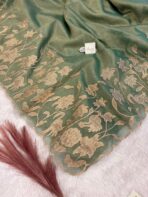 Flamingos on tissue silk