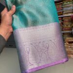 Sukhi (saree) - Purple and blue
