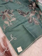Tanirika(saree) - Pastel teal - Image 3
