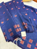 Soft silk cotton in Royal blue - Image 2