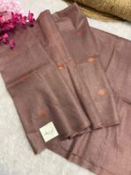 Soft dupion silk in dusty rose2 - Image 2