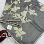 Vaarahi (saree) - Pastel grey