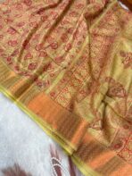 Block printed Tussar silk - Image 3