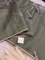 Tanirika(saree) - Sage green - Image 5