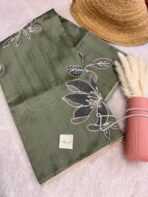 Tanirika(saree) - Sage green - Image 4