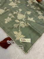 Vaarahi (saree) - Sage green - Image 4