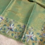 Nakshatra (saree) - Parrot green