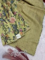 Gulmohar Gatha (saree) - Tale of blossoms - Lime