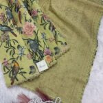 Gulmohar Gatha (saree) - Tale of blossoms - Lime