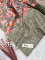 Gulmohar Gatha (saree) - Tale of blossom - Grey - Image 4