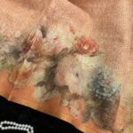 Neyssa (saree) - Peach ombré