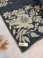 Araanya(saree) - Elephant grey - Image 4