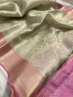 Sukhi (saree) - Gold & Pink - Image 4
