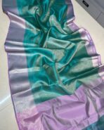 Sukhi (saree) - Purple and blue - Image 3